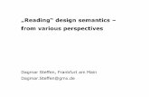 „Reading“ design semantics – from various …nordcode.tkk.fi/thesisbasics_papers/Dagmar_Steffen.pdf„Reading“ design semantics – from various perspectives Dagmar Steffen,