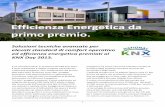 Efficienza Energetica da primo premio. - Progea | Innovation · PDF file · 2017-07-07KNX Day 2013. Il 22 novembre 2013, in occasione del KNX Day 2013, ... Microsoft Word - Supervisione