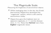 The Magnitude Scale - Physics and Astronomy atpeople.physics.tamu.edu/depoy/astr314/Notes/lecture4.pdf · The Magnitude Scale Measuring the brightness of astronomical objects ...