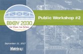 Public Workshop #2 - bixby2030.com 02_20170921e... · Jared Cottle, PE, City Manager Bixby City Staff Marcae’ Hilton, City Planner ... If yes to Q4., do you support the use of City