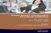 Oregon Workers’ Compensation Educational …wcd.oregon.gov/training/Documents/edu_program.pdfOregon Workers’ Compensation Educational Conference Nov. 5 and 6, 2015 Salem Convention