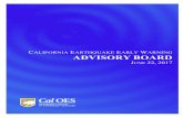 C ADVISORY BOARD - · PDF fileCALIFORNIA EARTHQUAKE EARLY WARNING ADVISORY BOARD EARTHQUAKE EARLY WARNING BASICS Overview: Earthquake Early Warning (EEW) systems use science, state-of-the-art