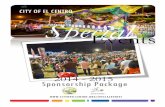 2014 - 2015 Sponsorship Package Recreation/2014-2015... · 2014 - 2015 Sponsorship Package ... marketing plan identifying sponsors’ media benefits. We hope that this additional