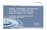 Analog Transmitterand Receiver  · PDF fileAnalog Transmitterand Receiver ConceptsforWirelessChirp Communicationat 2.44GHz ... Analog Transmitter ... A Simple procedure