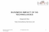 BUSINESS IMPACT OF 5G TECHNOLOGIES - GISFI Rao... · 6 Business Impact – India Favorable factors leading to 5G adoption : • Young nation : India is expected to emerge as the youngest