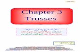 Chapter 3 Trusses - موقع المهندس حماده شعبان 3 final2 (2).pdfb + r > 2 j statically indeterminate degree of indeterminacy = b + r – 2 j ،ٹپي ٽڃ٫پ ٽ