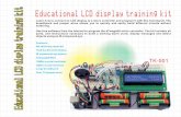 Educational LCD display training kit - Jameco Electronics · PDF fileHelp for the “Liquid Crystal” library can be found here:   Crystal