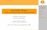 IKT-Frumo 2007 Accessible Drupal Erweitern das System. Accessible Drupal C. ahrengrubF er IKT-Frumo 2007 Einleitung Grundlagen Theming Module Editor Zusammenfassung Wichtige Begri
