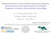 Development and Implementation of Degree Programs …energy.gov/sites/prod/files/2014/03/f10/arravt035_ti_ng_2012_o_0.pdf · Development and Implementation of Degree ... Grid-tie/Load