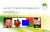 ensory testing with consumers - European Sensory … sensory properties of foods and beverages. 1) The value of sensory testing with consumers ... consumer test method, including practicality,