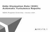 Eddy Dissipation Rate (EDR) Automatic Turbulence Reports · PDF fileEddy Dissipation Rate (EDR) Automatic Turbulence Reports NBAA Program Overview –October 2009