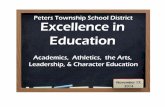 Peters Township School District Excellence Excellence · PDF filePeters Township School District Excellence Excellence in in Education ... Emily Fornof: placed 4th ... Kimberly DeSalvo