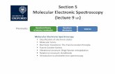 SECTION 5 Molecular Electronic Spectroscopymackenzie.chem.ox.ac.uk/teaching/Molecular Electronic Spectroscopy.… · Section 5 Molecular Electronic Spectroscopy ... Diatomic Term