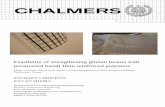 Feasibility of strengthening glulam beams with prestressed ...publications.lib.chalmers.se/records/fulltext/162909.pdf · Feasibility of strengthening glulam beams with prestressed
