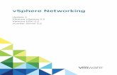 vSphere Networking - vSphere 5 - VMware · PDF filevSphere Networking Update 2 VMware vSphere 5.5 ... Create a vSphere Standard Switch 17 Port Group Configuration for ... Configure
