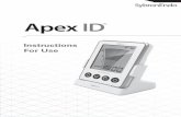 Apex ID - · PDF fileApex ID is an Electronic Apex Locator designed for use in measuring the working length of root canals. Rx ONLY Temperature-20C to 50C Humidity 5% to 90% Consult