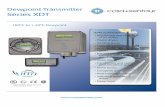 Dewpoint Transmitter XDT SERIES TECHNICAL SPECIFICATIONS ... · PDF fileXDT SERIES TECHNICAL SPECIFICATIONS ... quality and dry gas moisture, ... second stand-by sensor ADVANCED MECHANICAL