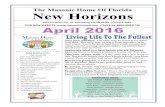 The Masonic Home Of Florida New Horizonsmasonichomefl.com/docs/Newsletters/2016/NEWSLETTER APRIL 16 P… · The Masonic Home Of Florida New Horizons 3201 1st Street N.E., ... Man