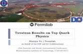 Tevatron Results on Top Quark Physics - MIT ...web.mit.edu/panic11/talks/thursday/PARALLEL-4J/1-1330/ye/...Tevatron Results on Top Quark Physics Zhenyu Ye / Fermilab on behalf of the