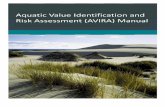 Aqu Value Identification and Risk Ass VIRA) M · PDF file4 The AVIRA Software Application 16 4.1 ... 5.2 International Significance ‐ East Asian‐Australasian Flyway ... 17 Altered