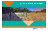 Crown water frontages - Forests and Reserves · PDF fileYou are free to re-use the work under that licence, on the condition that you ... The licensing of Crown water frontages is