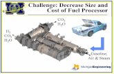 Challenge: Decrease Size and Cost of Fuel Processor · PDF fileEmissions