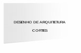 DESENHO DE ARQUITETURA CORTES - ceap.brceap.br/material/MAT2711201225602.pdf · CORTE LONGITUDINAL Os CORTES são elaborados para o esclarecimento de detalhes internos de elementos