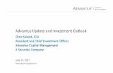 Advantus Update and Investment Outlook · PDF fileAdvantus Update and Investment Outlook Chris Sebald, CFA President and Chief Investment Officer Advantus Capital Management A Securian