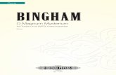 Choral BINGHAM - Edition  · PDF file*VU[LTWVYHY`Choral contemporary choral preprint.indd 2-3 10/11/2012 2:53:29 PM BINGHAM O Magnum Mysterium Edition Peters No. 71101