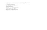 A RENAISSANCE MISCELLANY - Andy Hornby music.pdf · A RENAISSANCE MISCELLANY Tielman Susato Den Hoboken danse Reihentaenze ... Michael Praetorius 4 4 bouree 32a & b Michael Praetorius