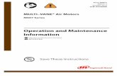 Operation and Maintenance Information - Ingersoll Rand · PDF fileOperation and Maintenance ... Read and understand this manual before operating this product. ... Use accessories recommended