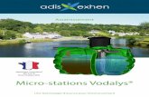 Micro-stations Vodalys® - Adis- · PDF fileMICRO-STATIONS D’EPURATION Vodalys® est une micro-station à culture libre aérée fonctionnant selon le procédé SBR (Sequencing Batch