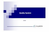 Company Profile Quality - chipmos.com Profile-Quality.pdf · Company wide Hsinchu 1997 ... Award (CSQ) ISO17025 Certification - Electricity - Temp. - Electrical Test Milestones of