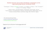 Nuclear-structure and nuclear-astrophysics experiments · PDF fileNuclear-structure and nuclear-astrophysics experiments at the superconducting electron accelerator ELBE ... Eγ