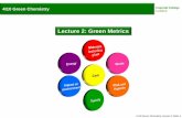 Lecture 2: Green Metrics 2: Green Metrics ... Disadvantages • HCN is highly toxic; CH 3 ... (iii) discuss the advantages and disadvantages of each approach (iv) ...