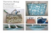 Tennis Bag Tutorial - Sew Mama Sew | Outstanding sewing ... · PDF fileTennis Bag Tutorial for Sew Mama Sew   by Green Bag Lady (aka Teresa VanHatten-Granath)
