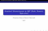 Standard Measurements in QIP (Rabi, Ramsey, Spin-echo) · PDF fileStandard Measurements in QIP (Rabi, Ramsey, Spin-echo) Overview 1 Motivation 2 Introduction Bloch vector representation
