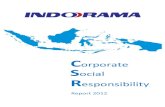 Corporate Social Responsibility - Indorama · PDF fileInstrumentation engineering. ... water recycling, waste ... spending on Politeknik Enjinering Indorama which is a new activity