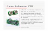 El sensor de ultrasonidos SRF05 - · PDF file(c) Domingo Llorente 2010 1 El sensor de ultrasonidos SRF05 Se trata de un medidor de distancias de bajo costo por ultrasonidos. La detección