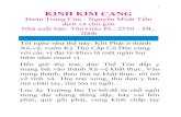 KINH KIM CANG - · PDF file1 KINH KIM CANG Đoàn Trung Còn - Nguyễn Minh Tiến dịch và chú giải Nhà xuất bản: Tôn Giáo PL. 2550 – DL. 2006 Tôi nghe như thế