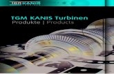 TGM Kanis Turbinen · steam turbine as reaction design: Control can be realized via throttel-ing control with following over-pres-sure blading, or with nozzle group control
