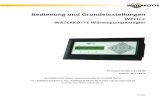 Bedienung und Grundeinstellungen - Schumann Haustechnik€¦ ·  · 2013-03-22Bedienung und Grundeinstellungen WPCU.C WATERKOTTE Wärmepumpenregler Firmwareversion C 01.04.00 Datum: