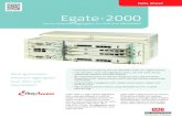 Egate-2000 DS - 株式会社アイティフォー Access Company Egate-2000 Carrier Ethernet Aggregator for PDH and SDH/SONET Data Sheet Grooming and transporting PDH and SDH/SONET
