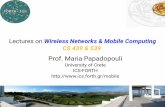 Lectures on Wireless Networks & Mobile Computing CS …based εφαρμογές πάνω σε Android, ambient intelligence) • εποπτεία ασύρματων δικτύων
