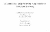 A Statistical Engineering Approach to Problem Solving · A Statistical Engineering Approach to ... holistic improvement ... •What would a statistical engineering approach to problem