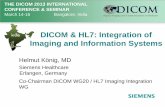 DICOM & HL7: Integration of Imaging and Information …dicom.nema.org/dicom/.../Post-Conf-Day-1/D1-1035F-Koenig...Systems.pdfDICOM & HL7: Integration of Imaging and Information Systems