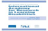 th Annual IARLD Conference International Academy for ... · 36th Annual IARLD Conference International Academy for Research in Learning Disabilities ... Using Webcam Coaching for