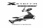 I140144-A2 FS 5.2e owners Manual ver.C · 2 Xterra FS5.25e Elliptical T Thank you for your purchase of this quality elliptical trainer from Xterra.