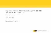 Symantec NetBackup 管理 者ガイド Vol. 1 - jpn.nec.com · NetBackup について ... 必ずローカルドライブを使用する (Must use local drive) ... 御 (Access Control)