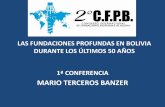 MARIO TERCEROS BANZER - cfpbolivia.comcfpbolivia.com/2015/mario-terceros/CONFERENCIA... · MARIO TERCEROS BANZER ... TORRE FUERTE MARCO ANTONIO PAZ INCLAN 103 EDIF. ... mayor capacidad